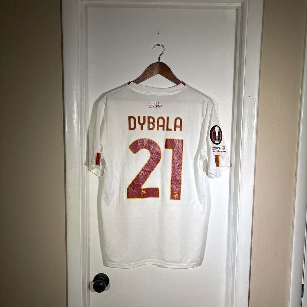 New Balance AS Roma 2022-23 Away Jersey Dybala 21 Size L